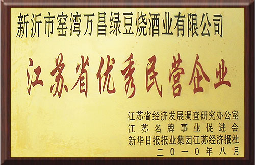 江苏省优秀民营企业